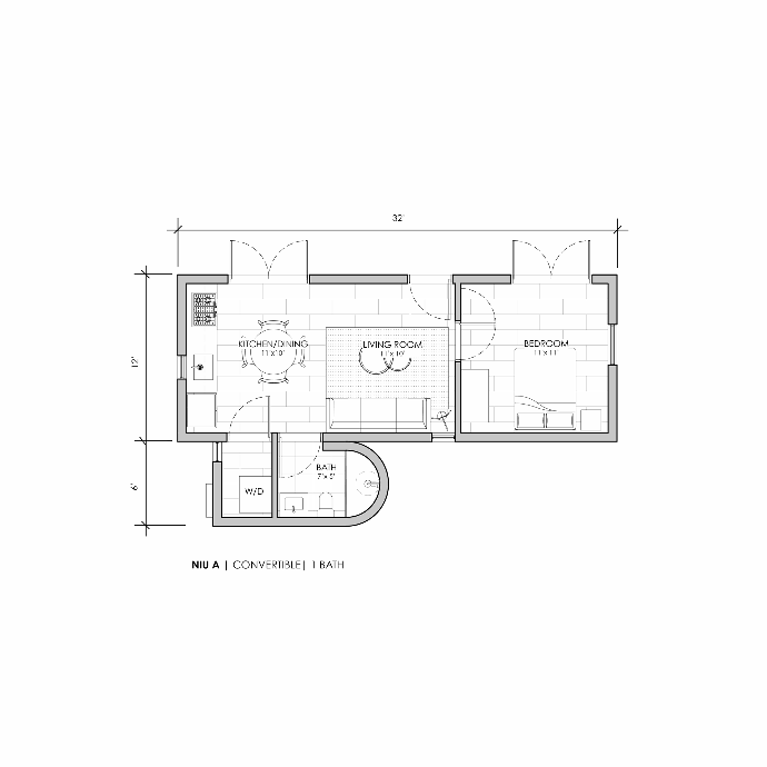 a blueprint of a house Niu A